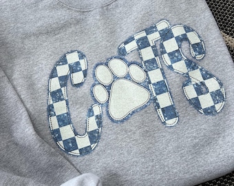 Blue Cats Mascot Unisex Sweatshirt