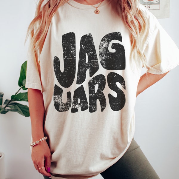 Jaguars Mascot Grunge Distressed Shirt | Unisex Mascot Shirt