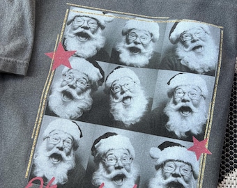 Santa Selfie Polaroid Candid Photoshoot | Oh What Fun | Unisex | Comfort Colors Shirt