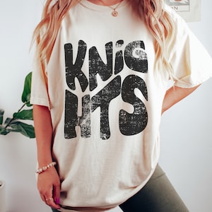 Knights Mascot Grunge Distressed Shirt | Unisex Mascot Shirt | Comfort Colors