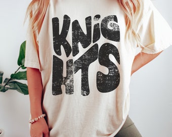 Knights Mascot Grunge Distressed Shirt | Unisex Mascot Shirt | Comfort Colors