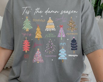 Tis the Damn Season Christmas Tree Eras Shirt || Unisex Adult