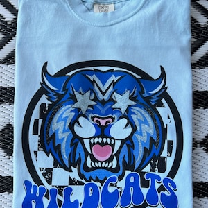 Preppy Wildcats Shirt | School Mascot Shirt | Unisex | Comfort Colors Shirt