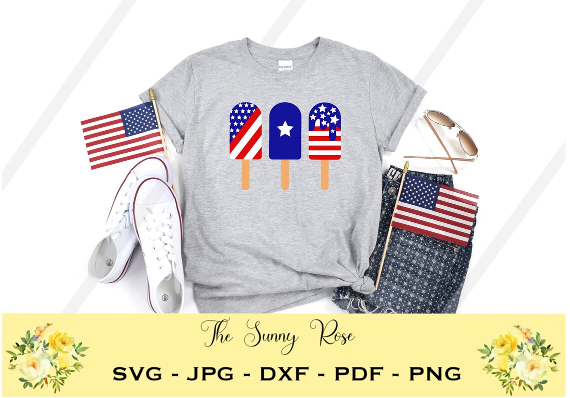 Download Fourth of July Popsicles Digital Download Cut Files SVG ...