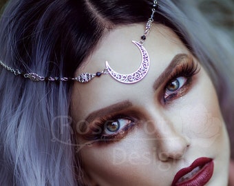 Moon Tiara ~ gothic ~ goth ~ Moon ~ Kopfschmuck ~ Mittelalter ~ Fantasy ~ witch ~ Wicca