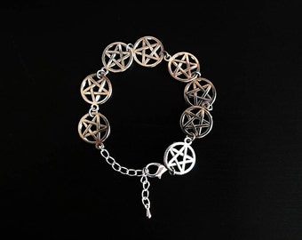 Pentagramm Armband goth gothic