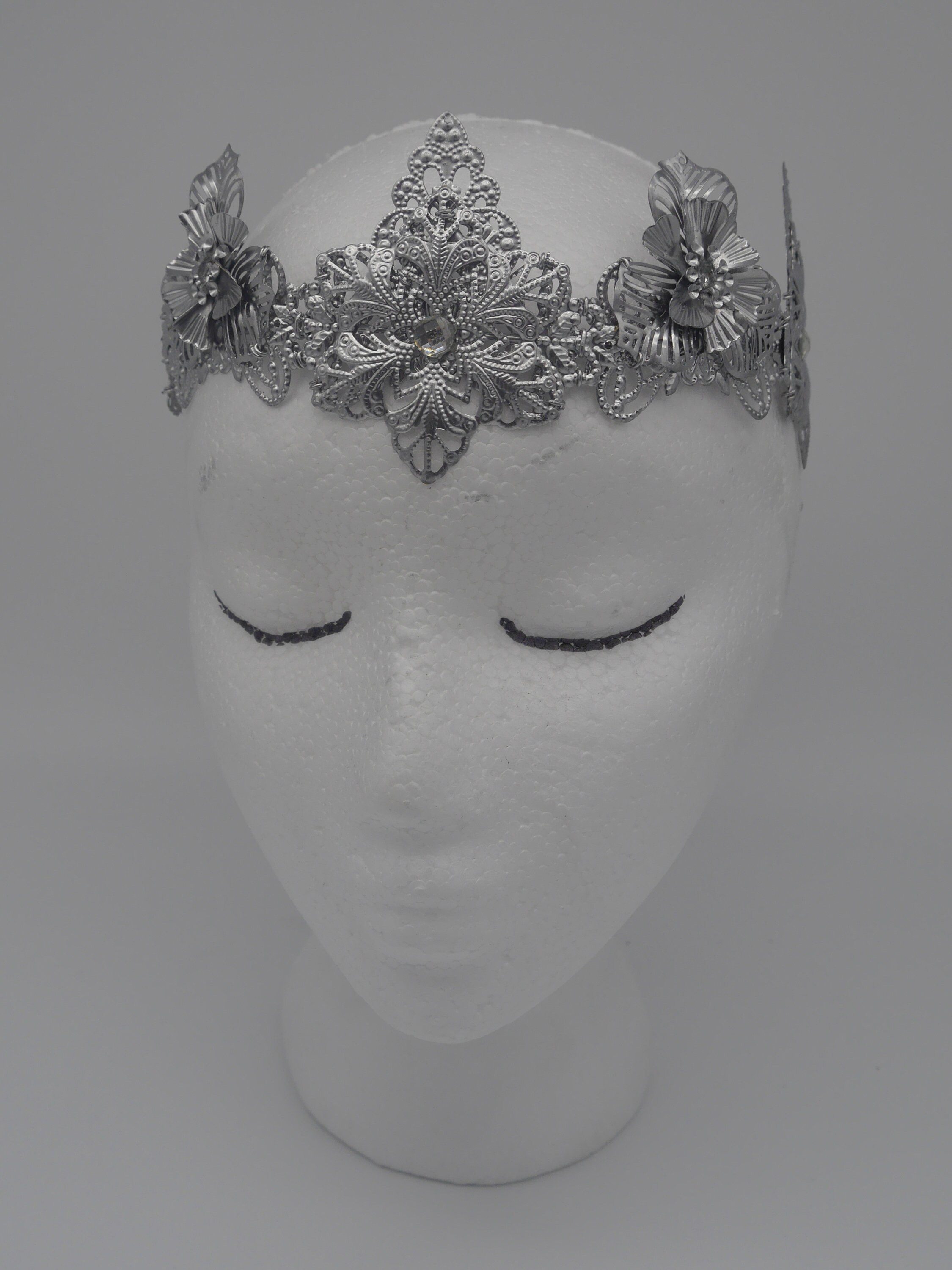 Corona De Elfo Xianshi - Diadema Vintage Verde Con Cristales, Perfecta Para Disfraces De Hada