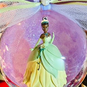 Princess Globe Ornament  (Available with personalized tag)
