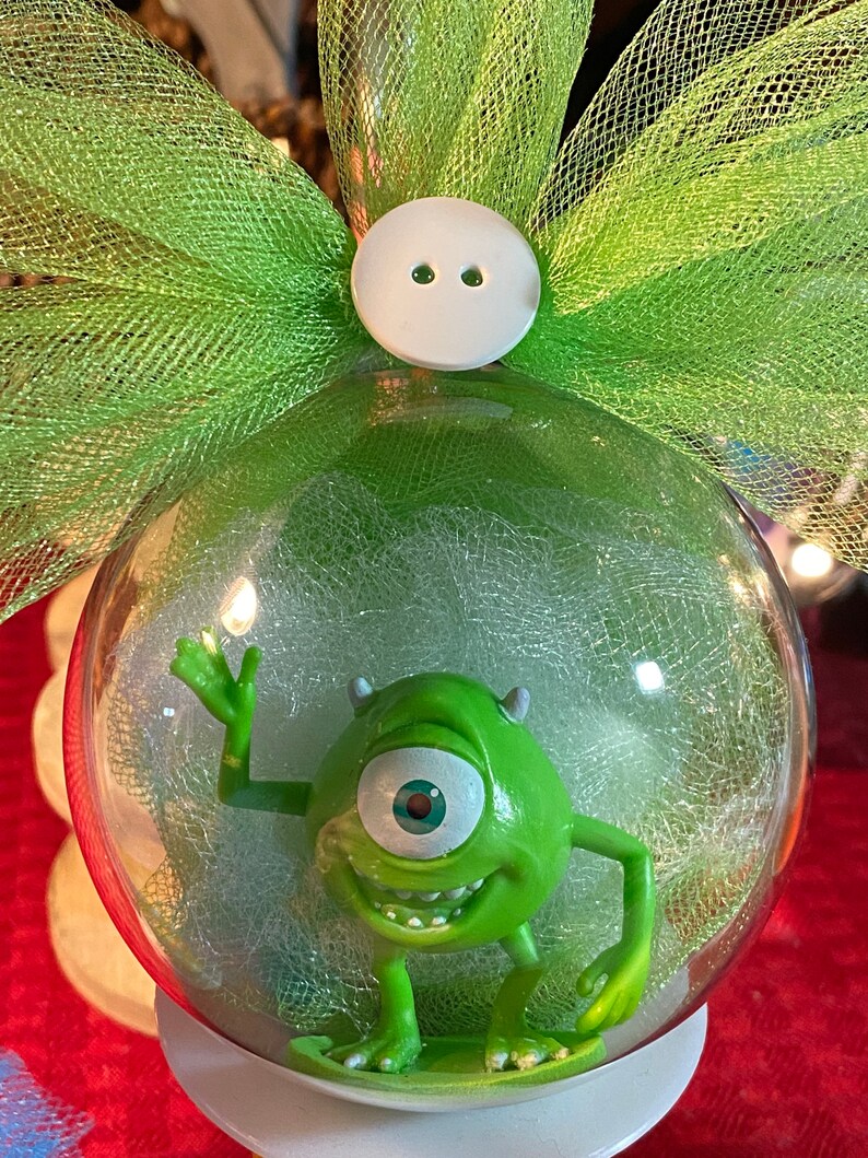 Monsters Inc Mike Wazowski Sully Boo and Roz Globe | Etsy