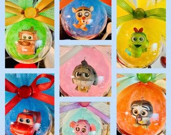 Adorables adornos con forma de globo con personajes pequeños (7 opciones)