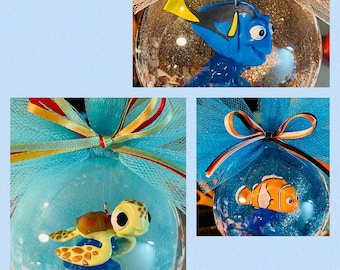 Adorno de globo de amigos peces favoritos (3 para elegir) Disponible con etiqueta personalizada