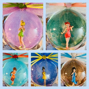 Fairies Globe Ornaments (5 to choose from)available with personalized tag