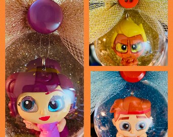 Adornos de globo con el personaje de Hércules diminutos (3 para elegir) Etiqueta personalizada disponible