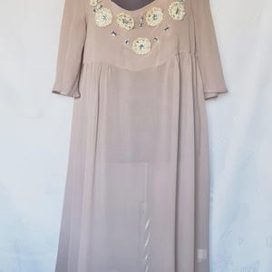 Robe en soie mauve Authentic By Malene Birger Application pour femme, taille US 10 EU 38