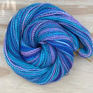 Handspun Sport Weight Yarn 139 Yards Merino Wool Hand Spun Skein