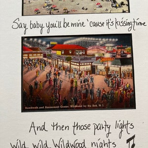 Oh Those Wildwood Days. Framed hand scripted wording from the song image 4