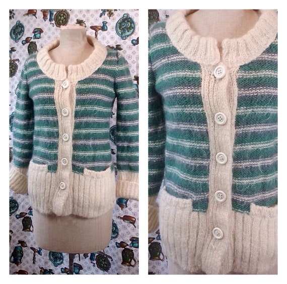 1970's vintage lovely italian mohair and wool fren