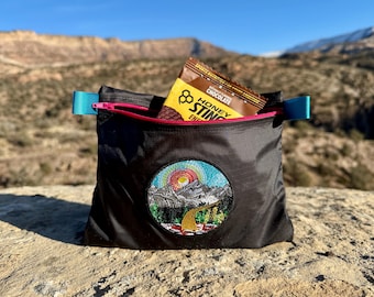 Ultralight Zippered Pouch with Patch - Medium