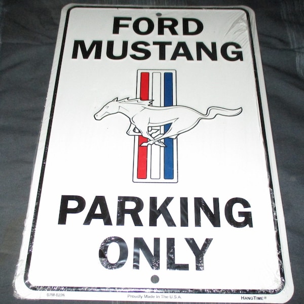 Mustang Parking Only Sign Etsy