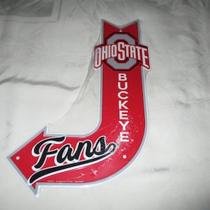 OHIO STATE BUCKEYES J-Arrow Metal Sign