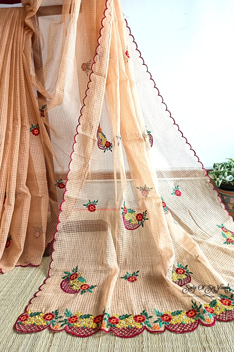 Kota saree with intricate Resham Embroidery