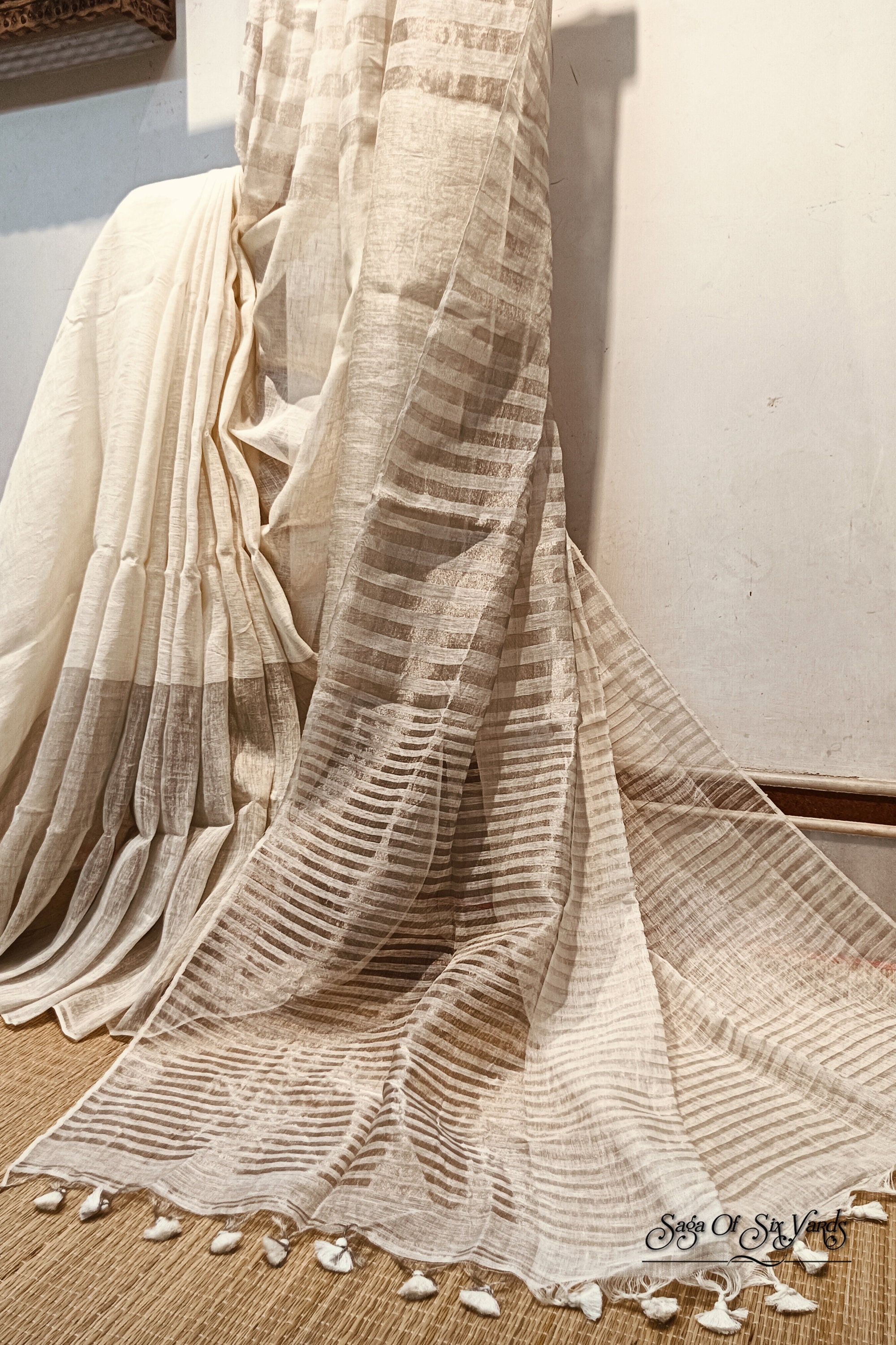 Organic Linen Saree LS20
