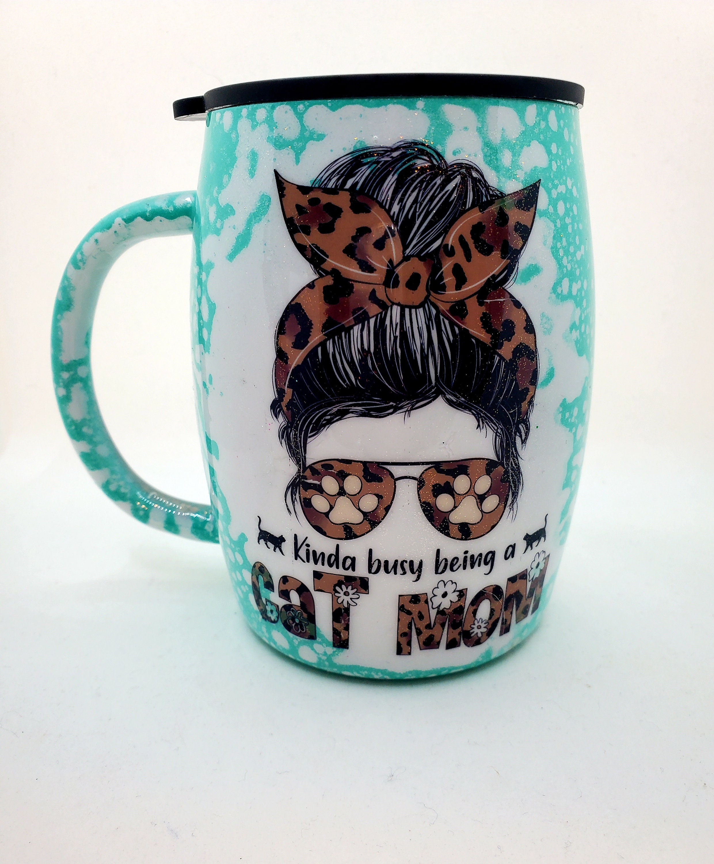  Cat  mom  tumblercustom mug epoxy  tumbler free Etsy