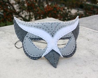Handstitched Felt Mask, The Owl