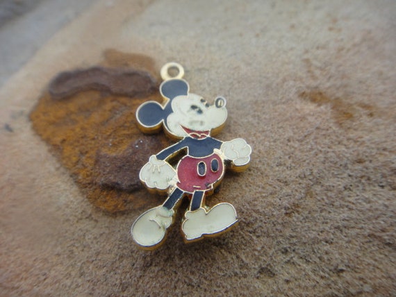 Vintage VTG Mickey Mouse Jewerly Necklace Pendant