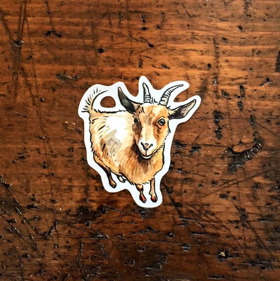 Goat Sticker // Cinnamon Sticker Etsy