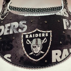 Raiders jeweled visor