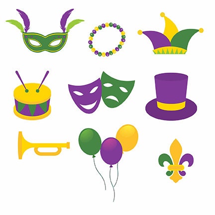 Mardi gras vettore Digital Clipart Instant Download EPS | Etsy