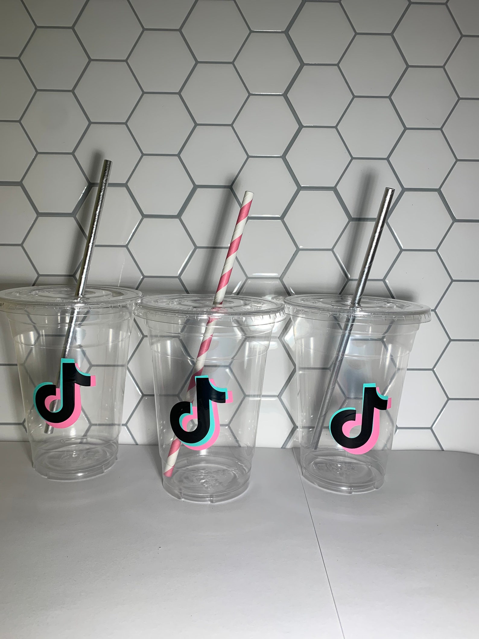 Tiktok party cups/ tik Tok birthday/ tiktok party supplies/ Etsy