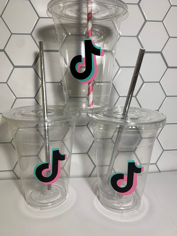 Tiktok party cups/ tik Tok birthday/ tiktok party supplies/ Etsy