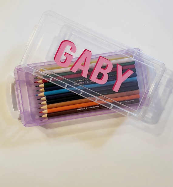 Personalized Crayon Case/ Pencil Box/ Marker Set/ Kids Gift/ Arts and  Crafts Kids/back to School/art Party Favors/ School Supplies 