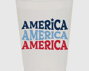 Fourth of July cups/America cups/party drink ware/independence day/cookout/team USA/olympic party