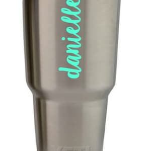 Yeti name decal, sticker for rambler tumbler, DIY