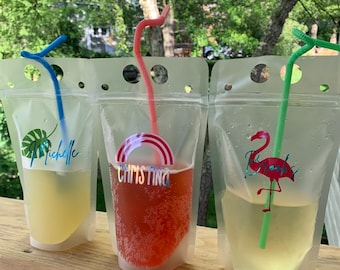 Drink pouches/ party pouches/ adult drinking pouches/