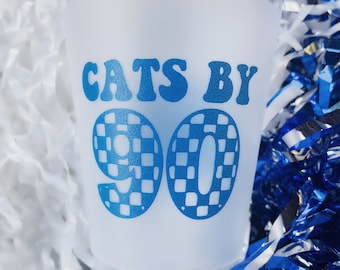 UK wildcats re useable cups/ tailgate cups/ Kentucky game day cups/cats by 90 cups/football tailgating party/ game day cups/ basketball/