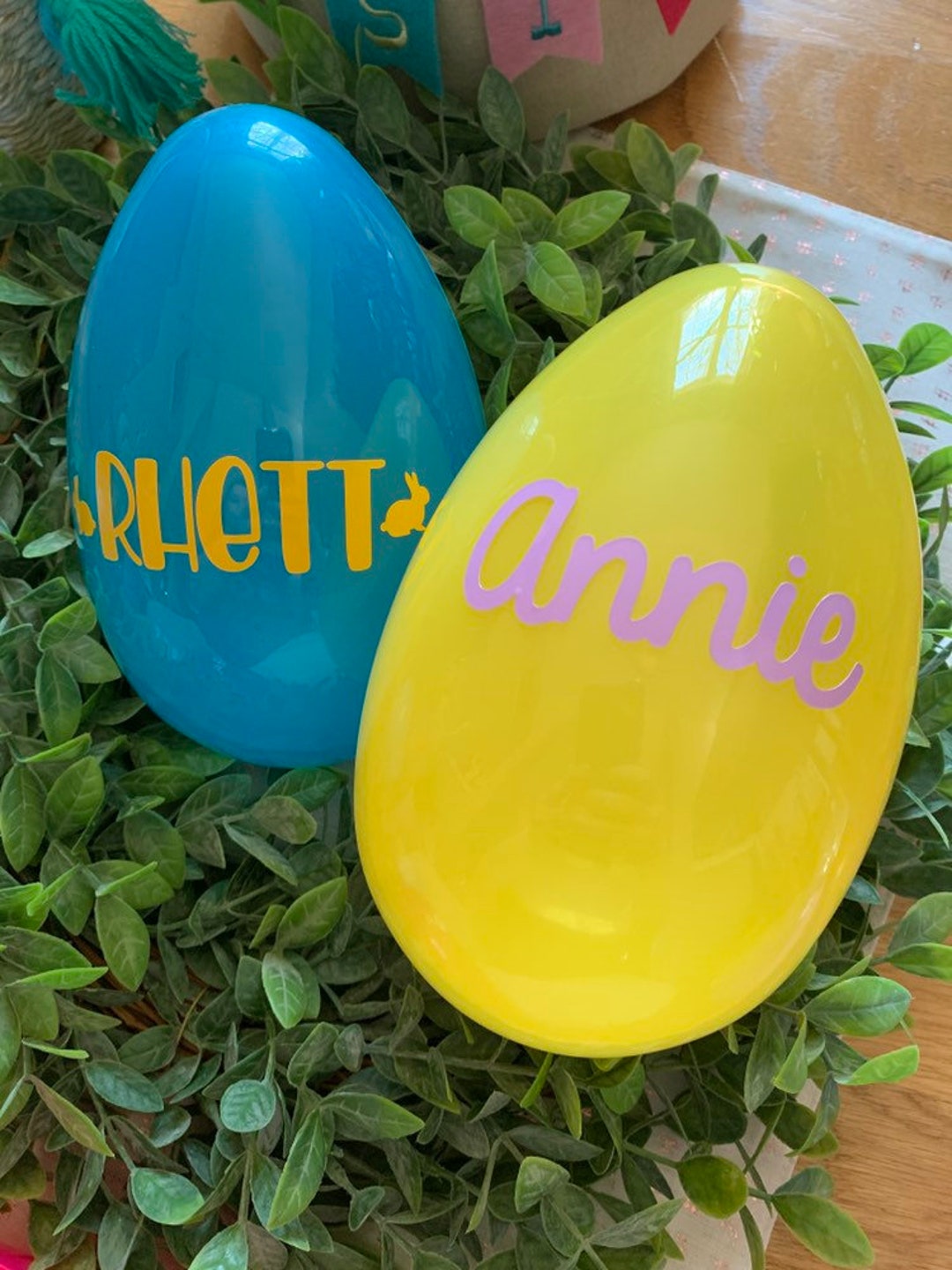Personalized Easter Eggs/ Jumbo Easter Eggs/ Plastic Eggs/ Fillable