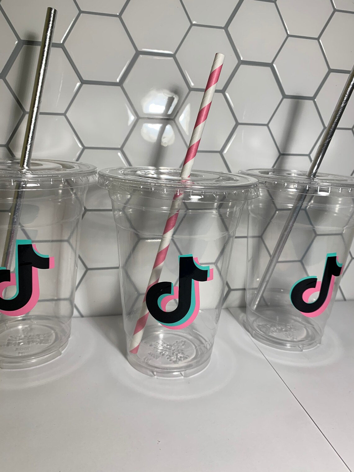 Tiktok party cups/ tik Tok birthday/ tiktok party supplies/ Etsy