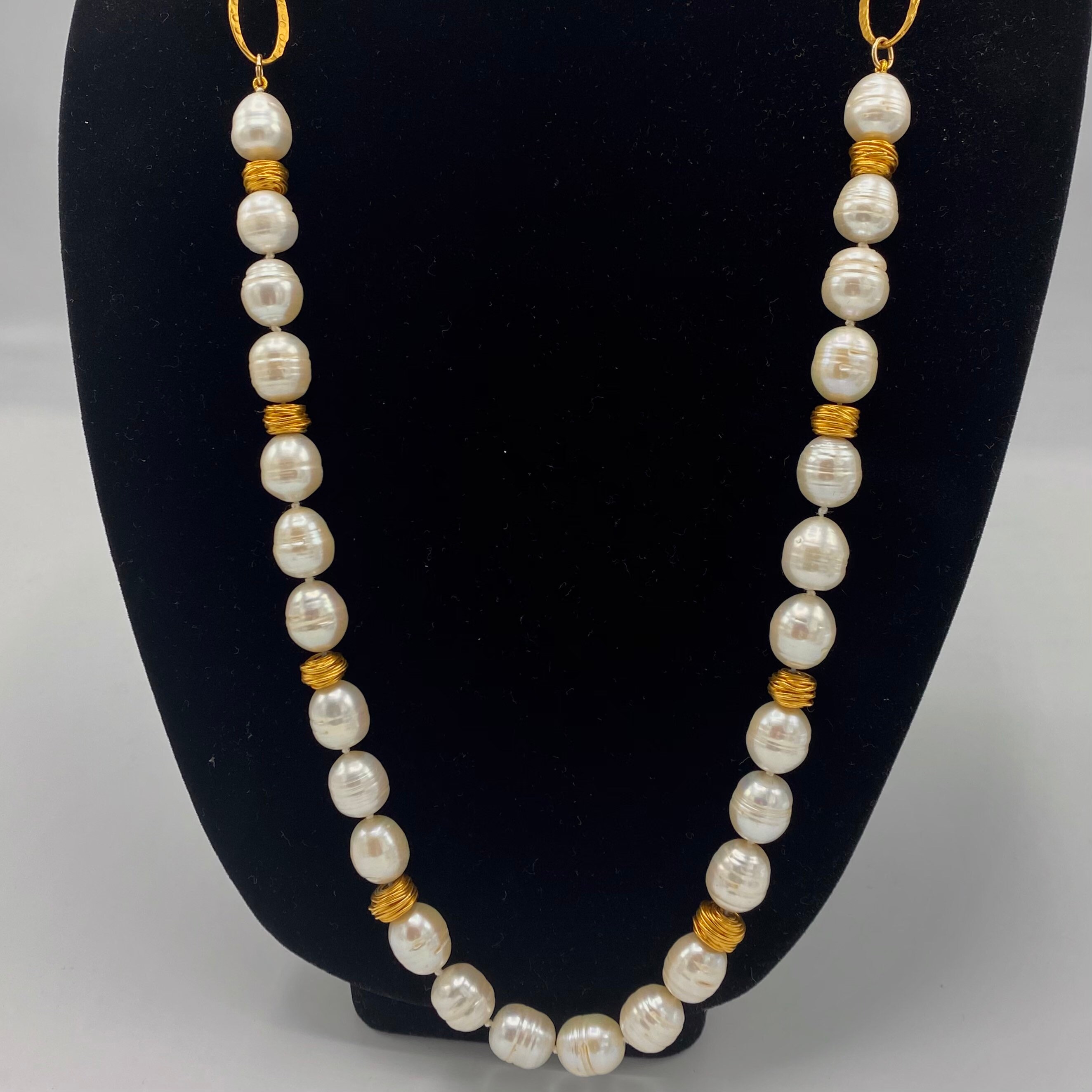 プレゼント◆MONDAY EDITION◆Spiny pearl Necklace Wearable Pearls,ready to Ship Pearls, Mom Gift, Summer