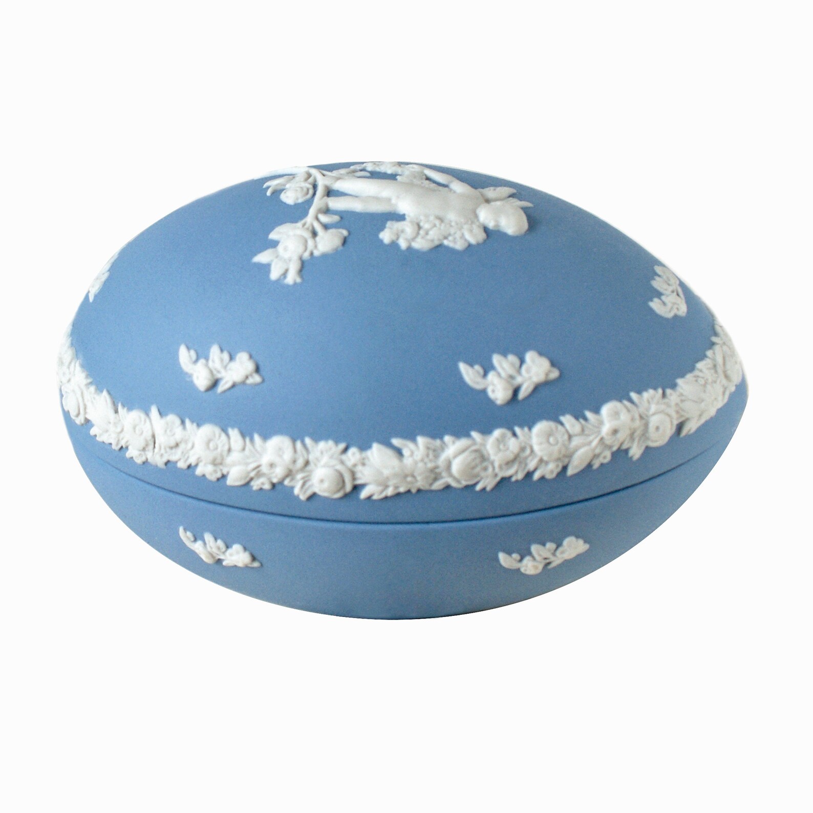 Wedgwood Blue Jasperware Easter Egg Box 1970's Wedgwood | Etsy