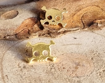 Stud earrings "Skull" stainless steel