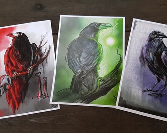 Postcards "Ravens"