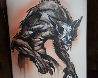 Canvas 20 x 30 cm Werewolf