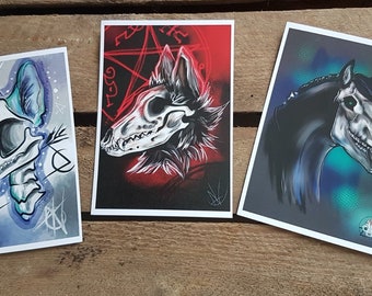 Postcards "Skull"