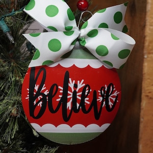 Burton + Burton BELIEVE 3D Disc Ornament ***LIMITED QUANTITIES***