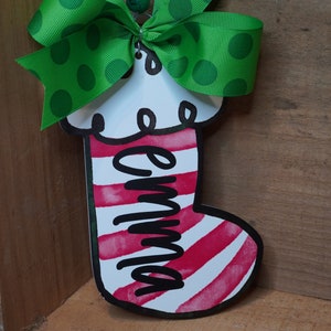 Burton + Burton Red Striped Stocking Ornament