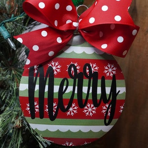 Burton + Burton MERRY 3D Disc Ornament ***LIMITED QUANTITIES***